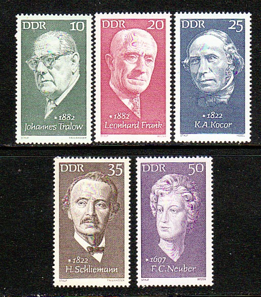 Germany DDR 1349 53 MNH 1972 Portrait Full Set  